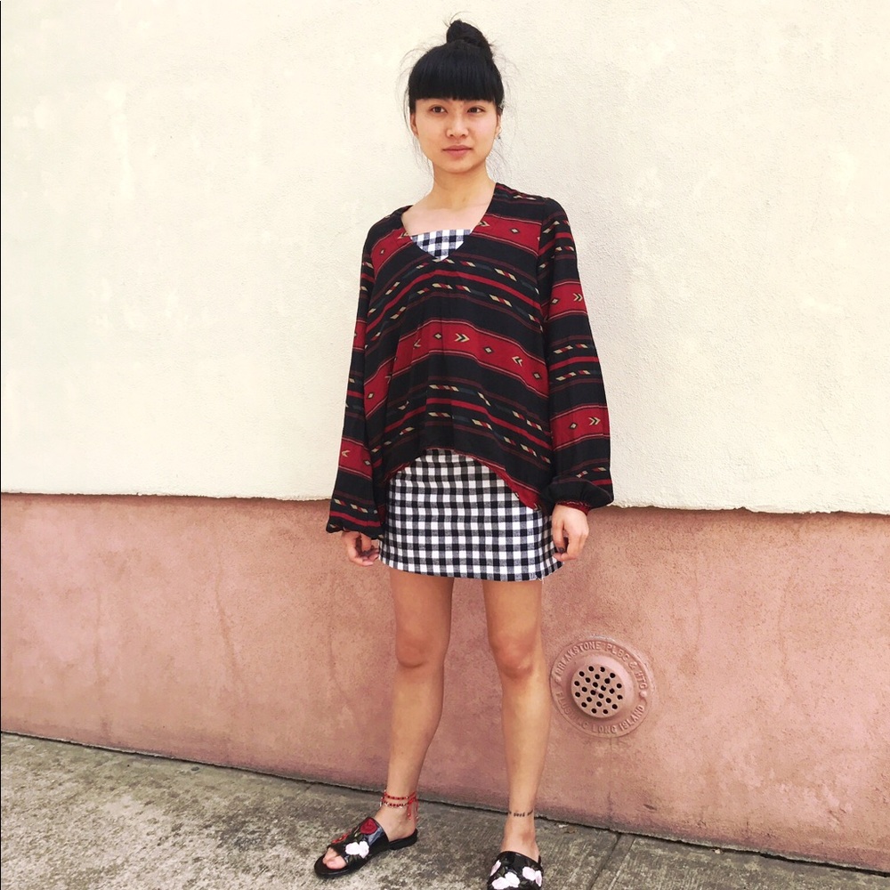 Vintage Navajo blouse L